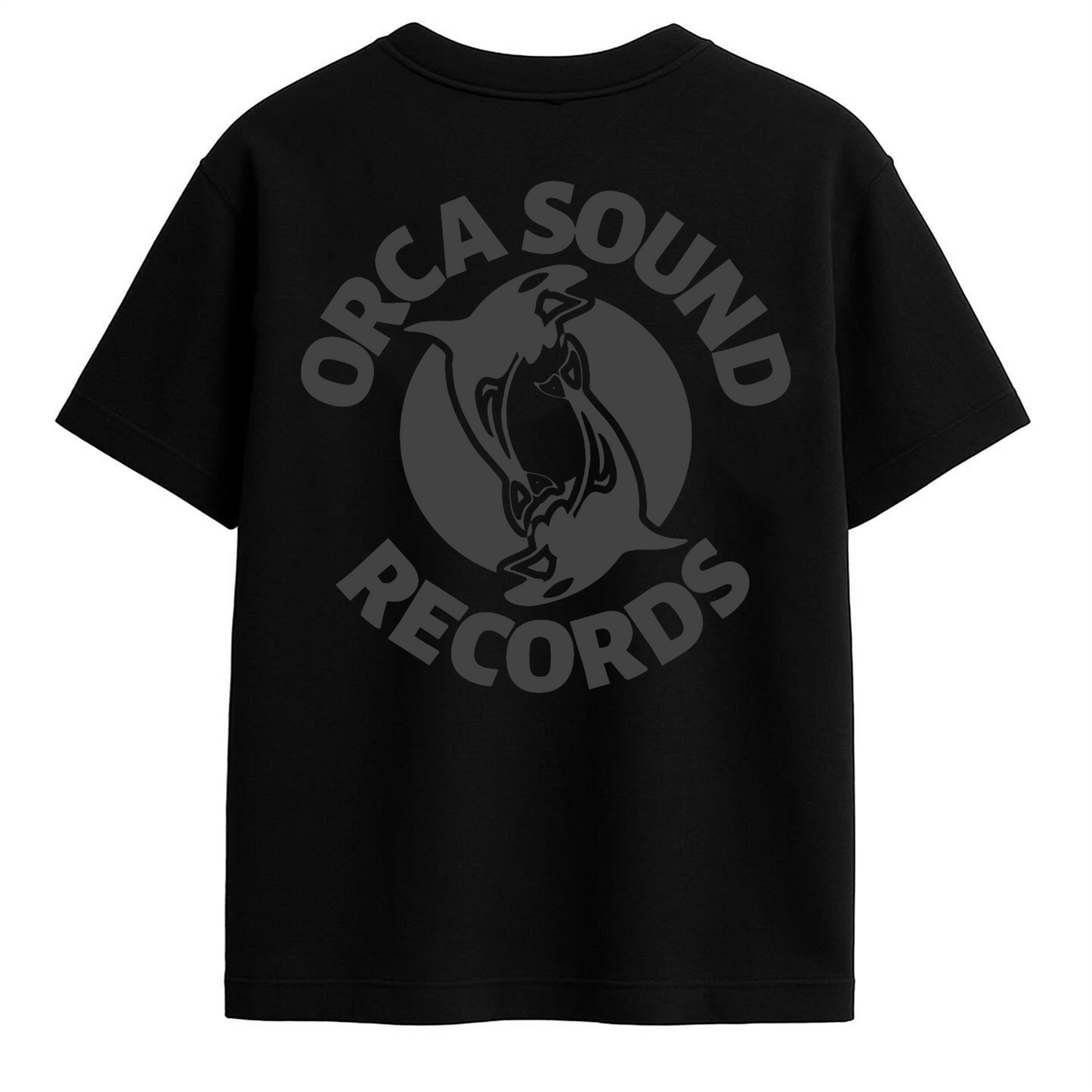 ORCA SOUND RECORDS TEE DARK LOGO - BLACK