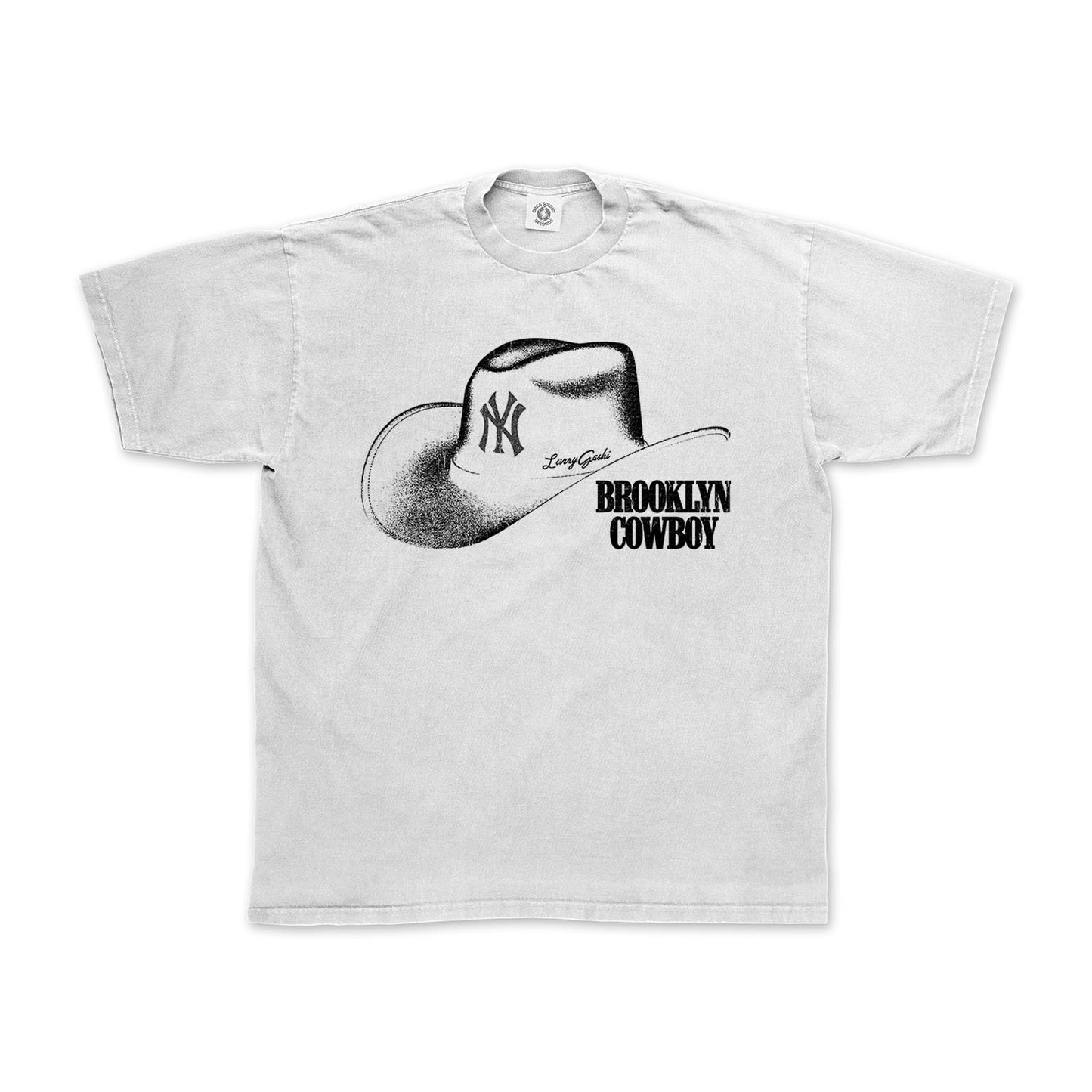 Brooklyn Cowboy Tee - White & Black