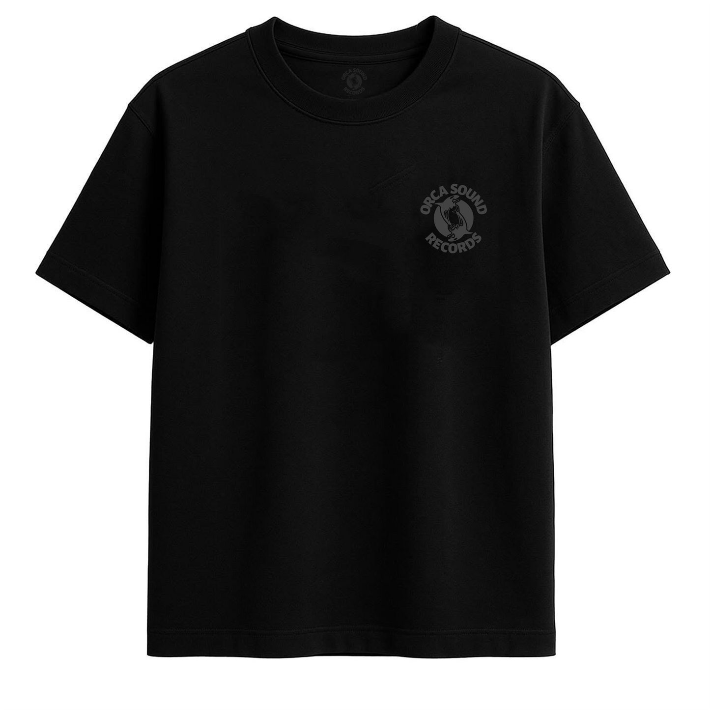 ORCA SOUND RECORDS TEE DARK LOGO - BLACK